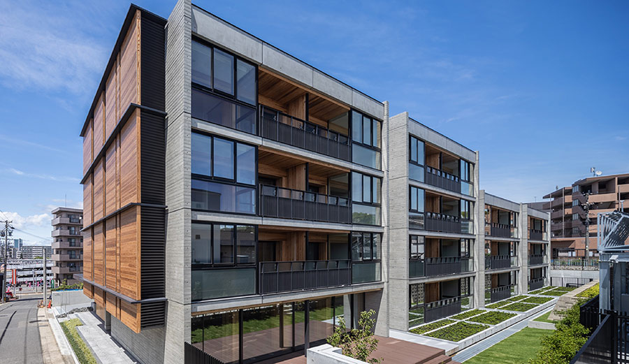 “ANESIS茶屋坂”——我公司首座木质混合结构的耐震中层公寓