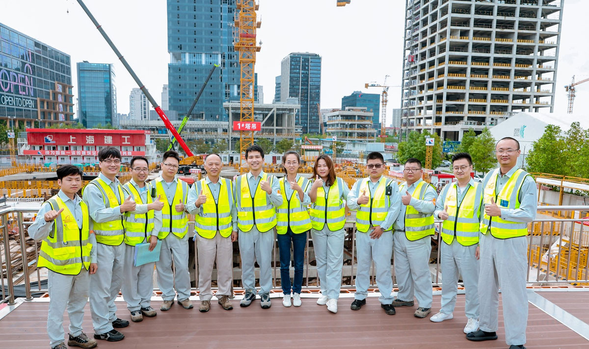 阿里巴巴徐汇滨江项目2021年度上海市文明工地创优观摩