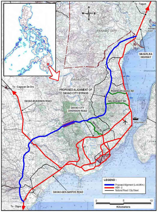 Mountain Tunnel Davao City Bypass Construction Project