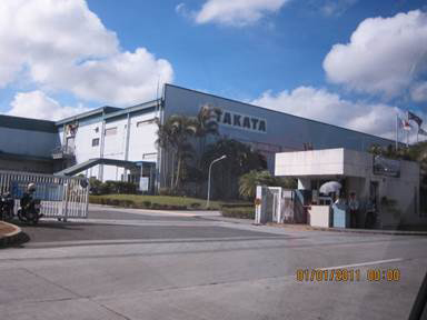 Takata Philippines Factory