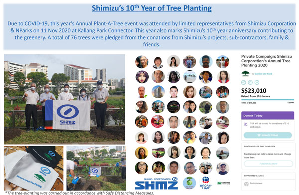 CSR: Shimizu's 10th Year of Tree Planting