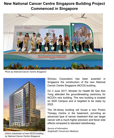 Projects: Groundbreaking Ceremony for New National Cancer Centre Singapore Building