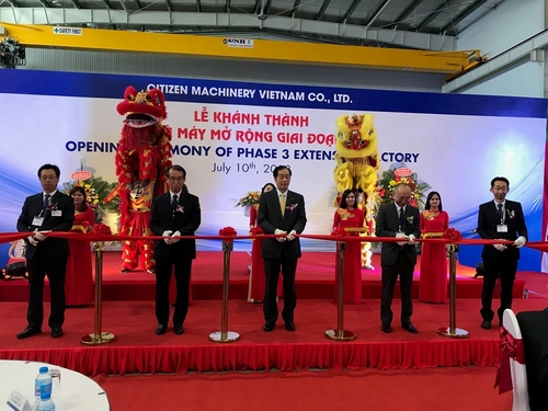 CITIZEN MACHINERY VIETNAM OPENING CEREMONY OF PHASE 3 EXTENSION FACTORY