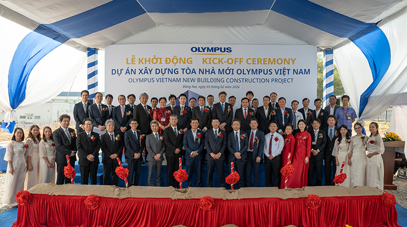 KICK-OFF CEREMONY OF  OLYMPUS VIETNAM NEW BUILDING CONSTRUCTION PROJECT