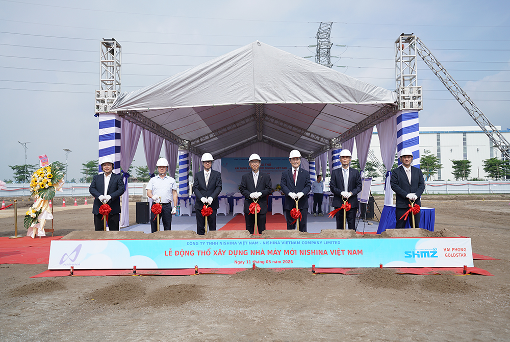 GROUNDBREAKING CEREMONY OF NISHINA INDUSTRIES VIETNAM NEW FACTORY PROJECT