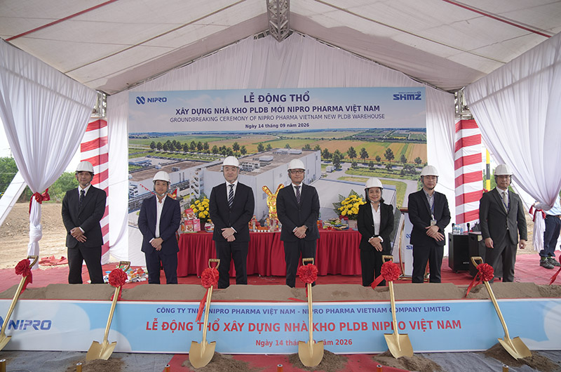 GROUNDBREAKING CEREMONY OF NIPRO PHARMA VIETNAM NEW PLDB WAREHOUSE PROJECT